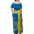 Sweden Football Off Shoulder Maxi Dress Come On Sverige 2023 World Cup - Wonder Print Shop