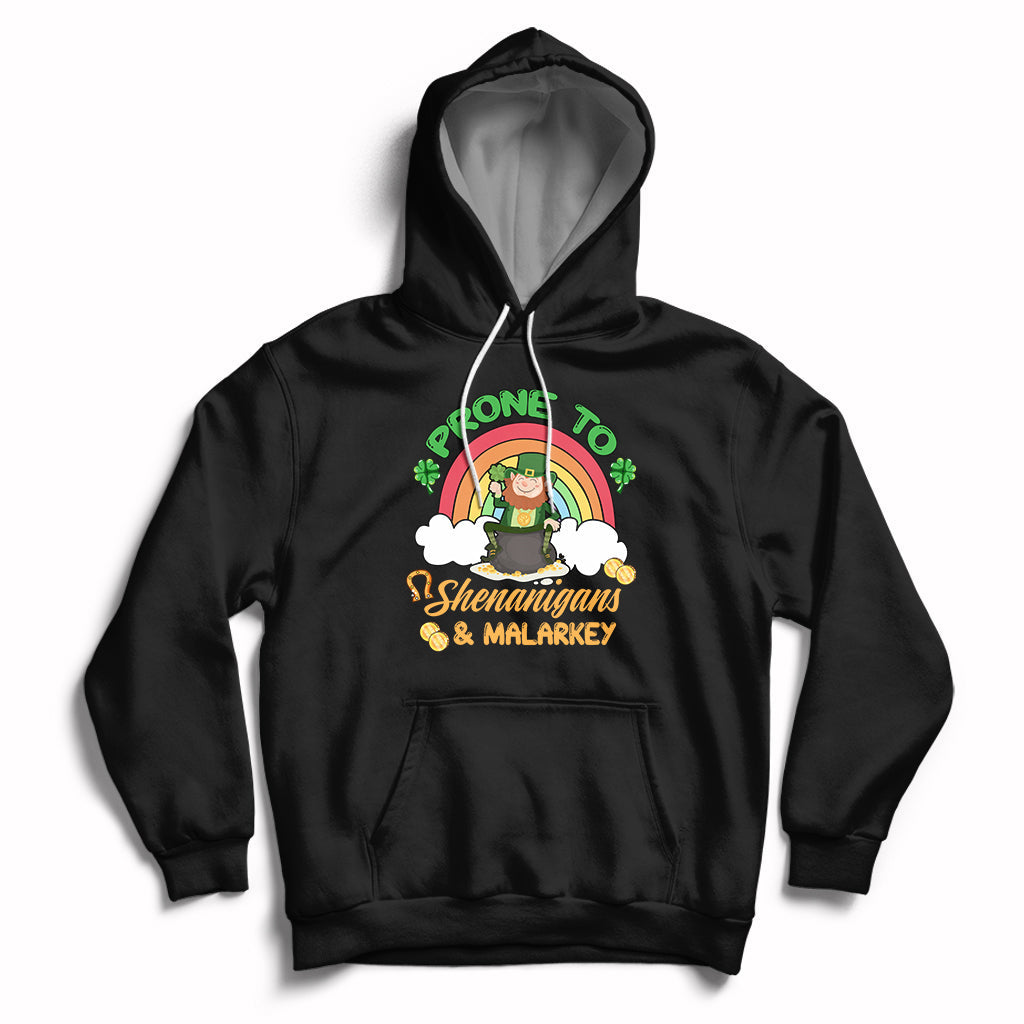 Prone To Shenanigans And Malarkey St. Patrick's Leprechauns Hoodie - Wonder Print Shop