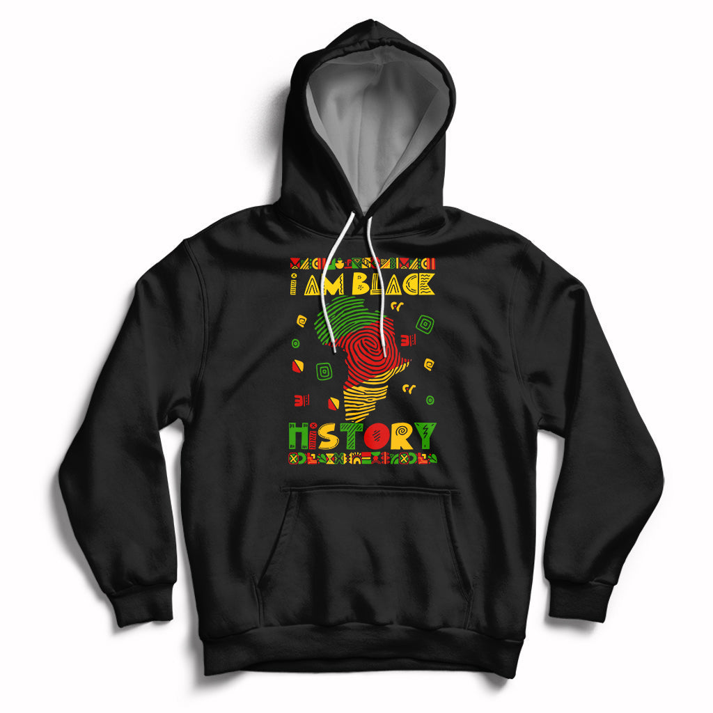 I Am Black History Month African American Pride Black DNA Hoodie - Wonder Print Shop