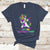 Let The Shenanigans Begin Mardi Gras Costume Dabbing Unicorn T-Shirt - Wonder Print Shop