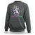 Let The Shenanigans Begin Mardi Gras Costume Dabbing Unicorn Sweatshirt - Wonder Print Shop