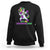 Let The Shenanigans Begin Mardi Gras Costume Dabbing Unicorn Sweatshirt - Wonder Print Shop