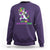 Let The Shenanigans Begin Mardi Gras Costume Dabbing Unicorn Sweatshirt - Wonder Print Shop