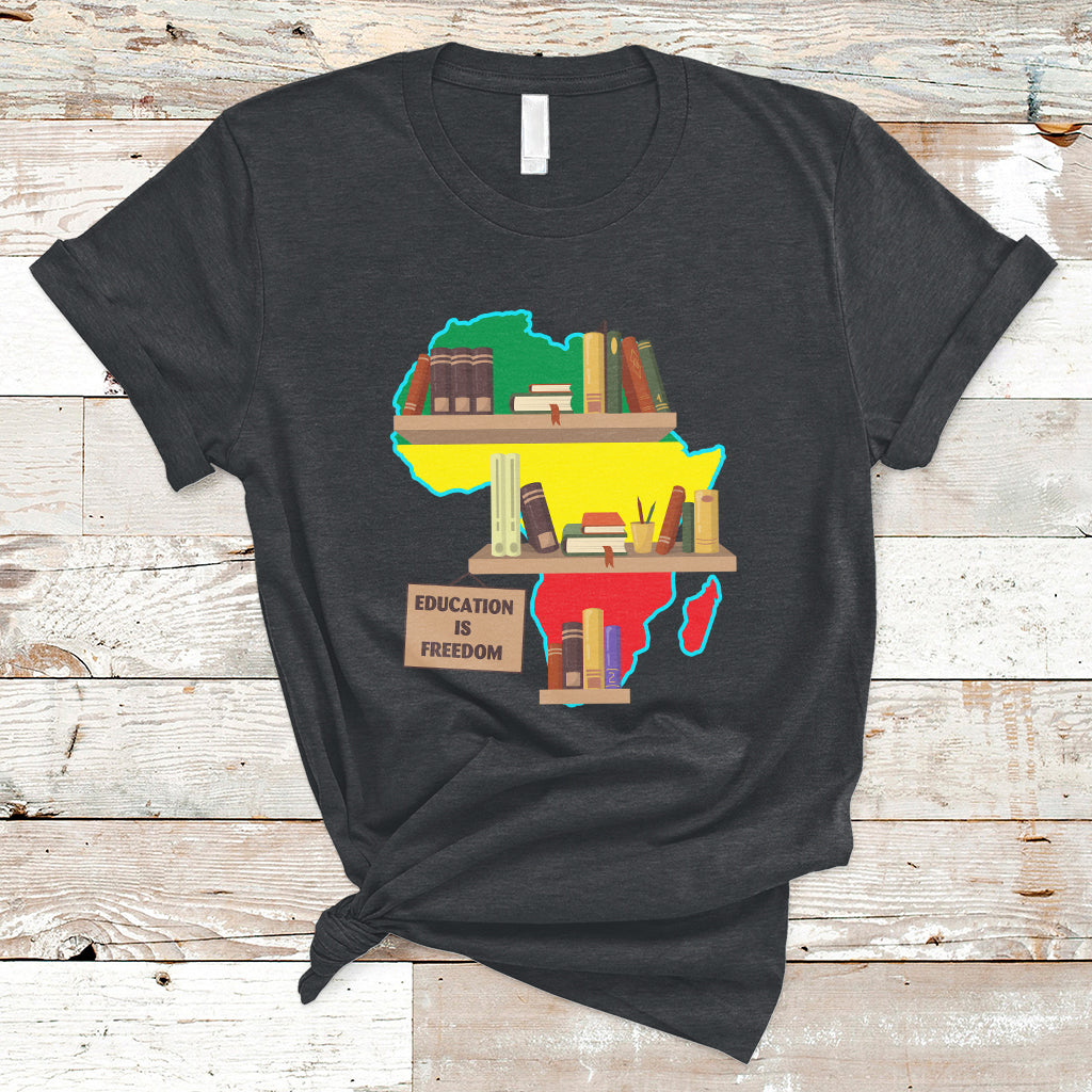 Educate Teach Black History Educated African American Pride T-Shirt - Wonder Print Shop