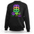 Peace Love Mardi Gras Mardi Gras Costume Carnival Masks Sweatshirt - Wonder Print Shop