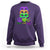 Peace Love Mardi Gras Mardi Gras Costume Carnival Masks Sweatshirt - Wonder Print Shop