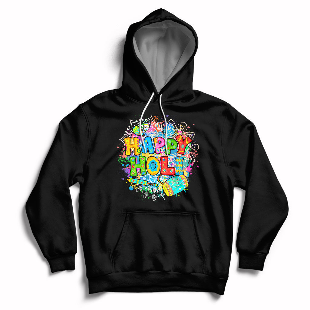 Happy Holi India Festival Of Colors For Women Men Kids India Hindu Gift Hoodie - Wonder Print Shop