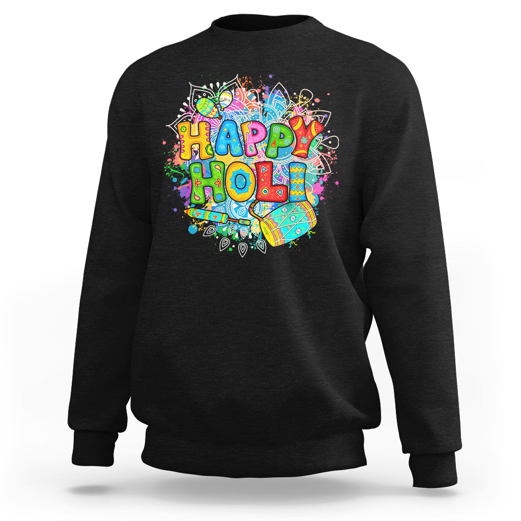 Happy Holi India Festival Of Colors For Women Men Kids India Hindu Gift Sweatshirt - Wonder Print Shop