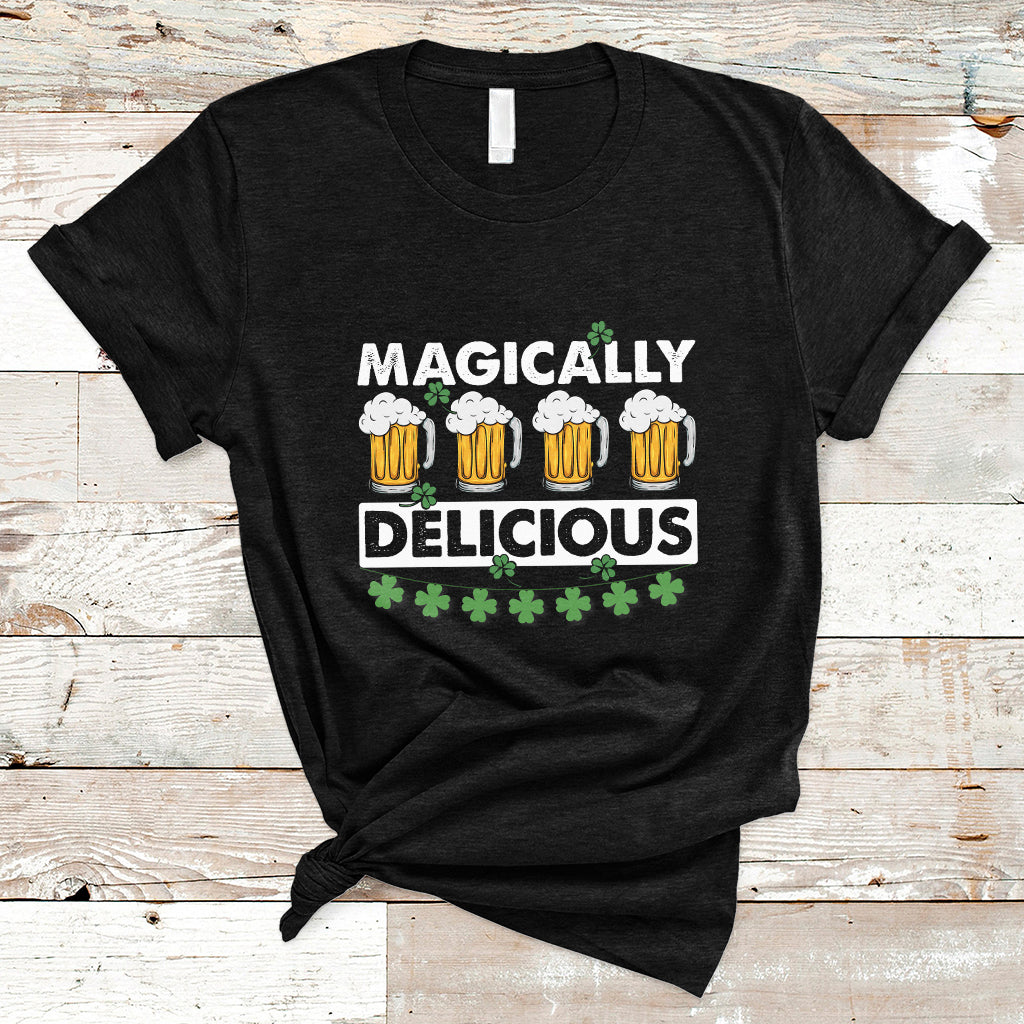 Magically Delicious St Patrick's Day Charm Beers Drinking T Shirt - Wonder Print Shop