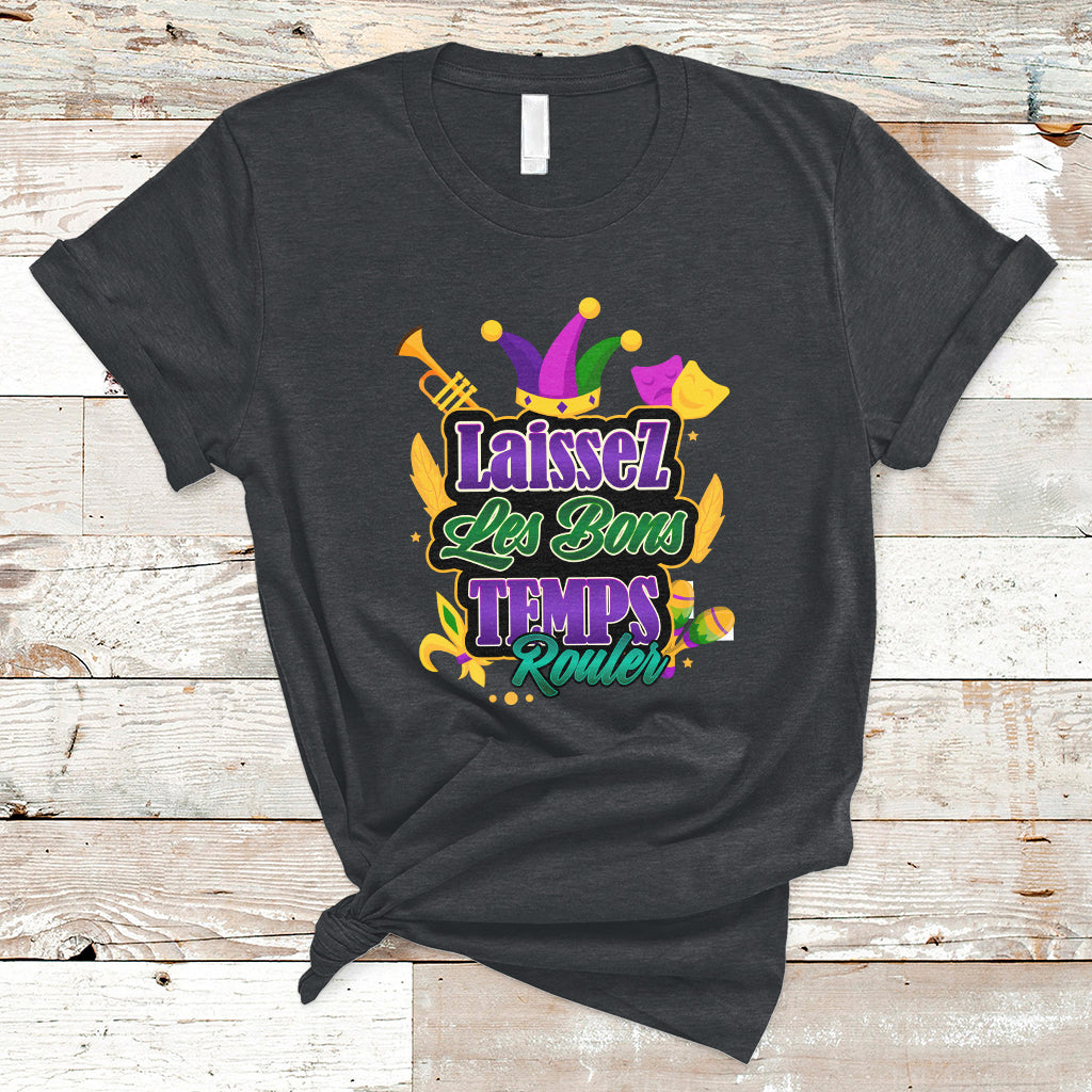 Laissez Les Bons Temps Rouler Mardi Gras New Orleans Parade T Shirt - Wonder Print Shop