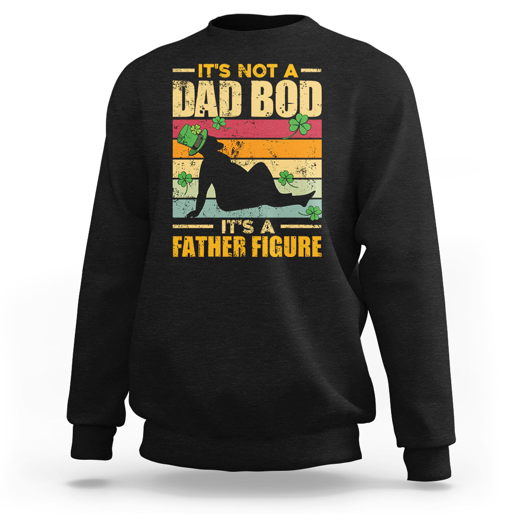 Vintage It's Not A Dad Bod It's A Father Figure Mardi Gras Funny Daddy Sweatshirt - Wonder Print Shop