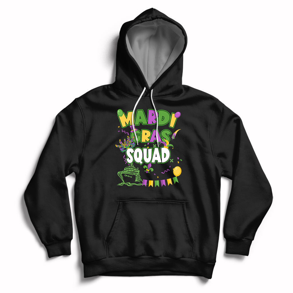 Mardi Gras Squad Matching Group Family Vacation Party Hoodie - Wonder Print Shop