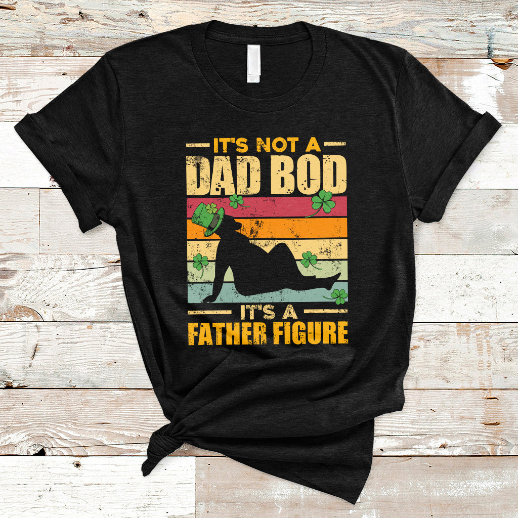 Vintage It's Not A Dad Bod It's A Father Figure Mardi Gras Funny Daddy T-Shirt - Wonder Print Shop