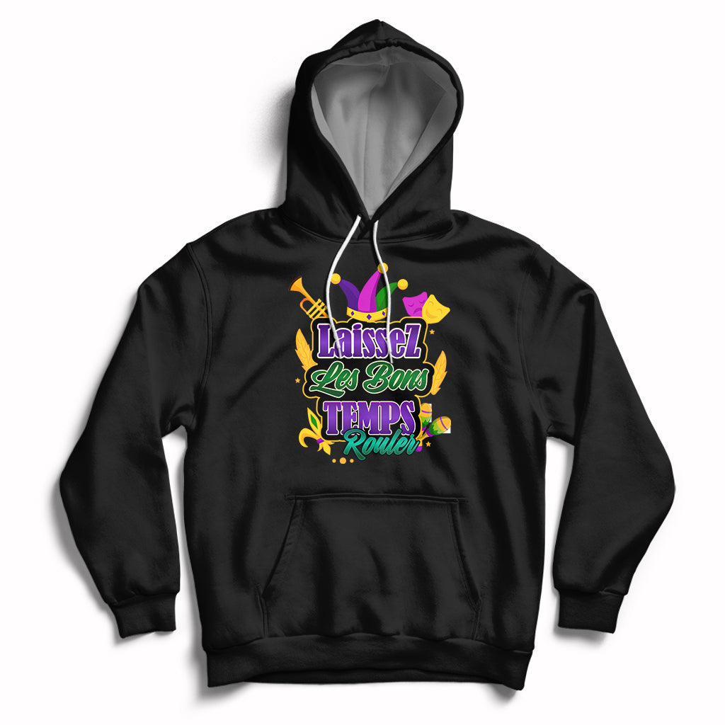 Laissez Les Bons Temps Rouler Mardi Gras New Orleans Parade Hoodie - Wonder Print Shop