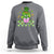 Shamrock Reading Books St Patrick's Day Nerd Clover Reader Sweatshirt - Wonder Print Shop