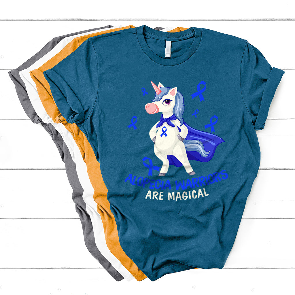 Alopecia Awareness Shirt Alopecia Warriors Are Magical T Shirt - Wonder Print Shop