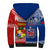 (Custom Personalised) Mate Maa Tonga And Toa Samoa Rugby Sherpa Hoodie Polynesian Pattern LT14