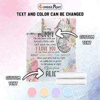 Custom Name “I Love You Mom” Blanket – Personalized Mother’s Day Gift CTM05