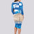 Personalised Greece Independence Day Long Sleeve Bodycon Dress Acropolis Mix Laurel Branch - Wonder Print Shop