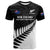 Personalised New Zealand Silver Fern Rugby T Shirt All Black 2024 Go Champions Maori Pattern - Wonder Print Shop