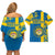 Sweden Football Couples Matching Off Shoulder Short Dress and Hawaiian Shirt Come On Sverige 2023 World Cup - Wonder Print Shop