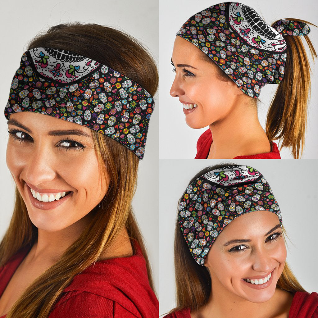 Mexican Sugar Skull Neck Gaiter Colorful