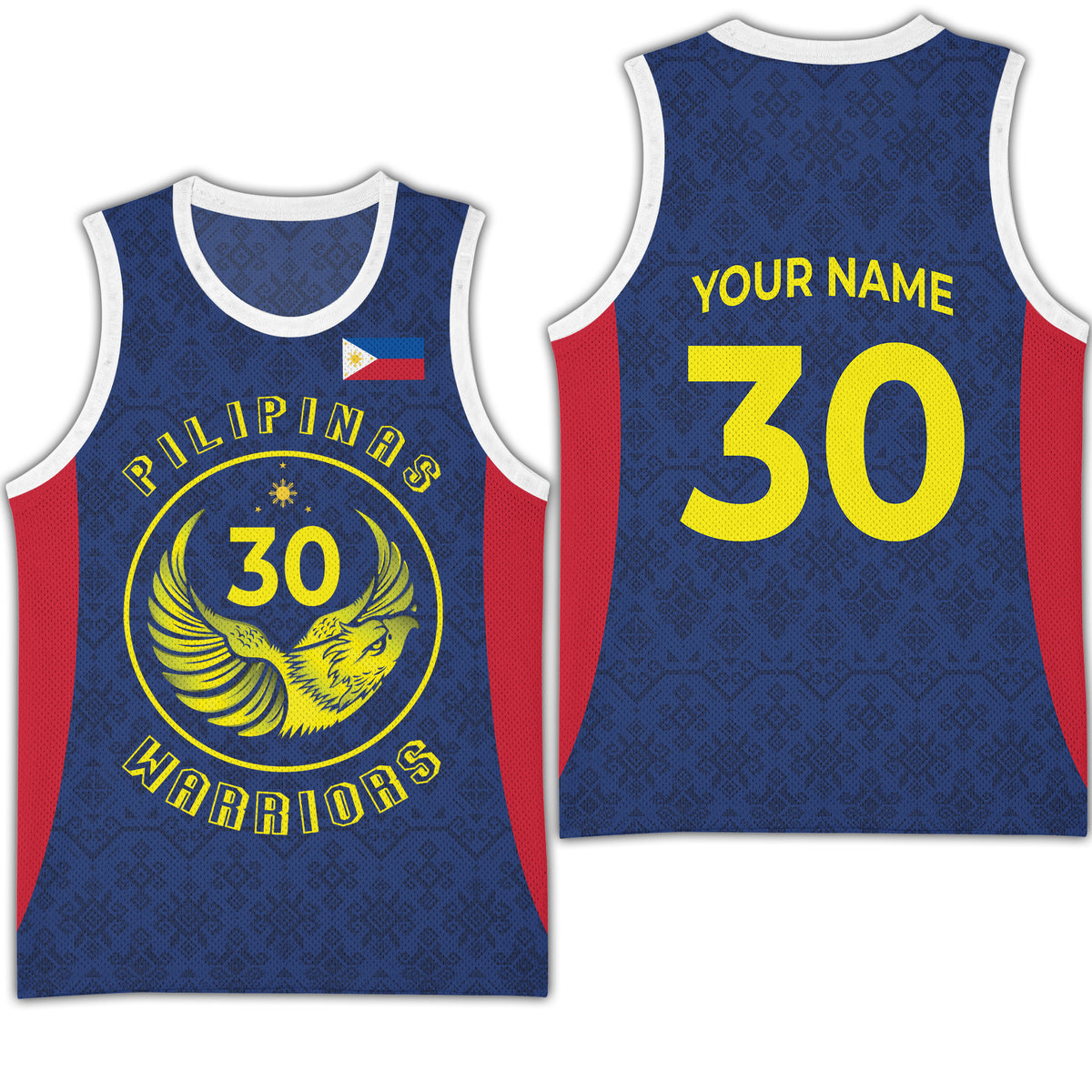 Custom Pilipinas Warriors Basketball Jersey Blue Color LT03