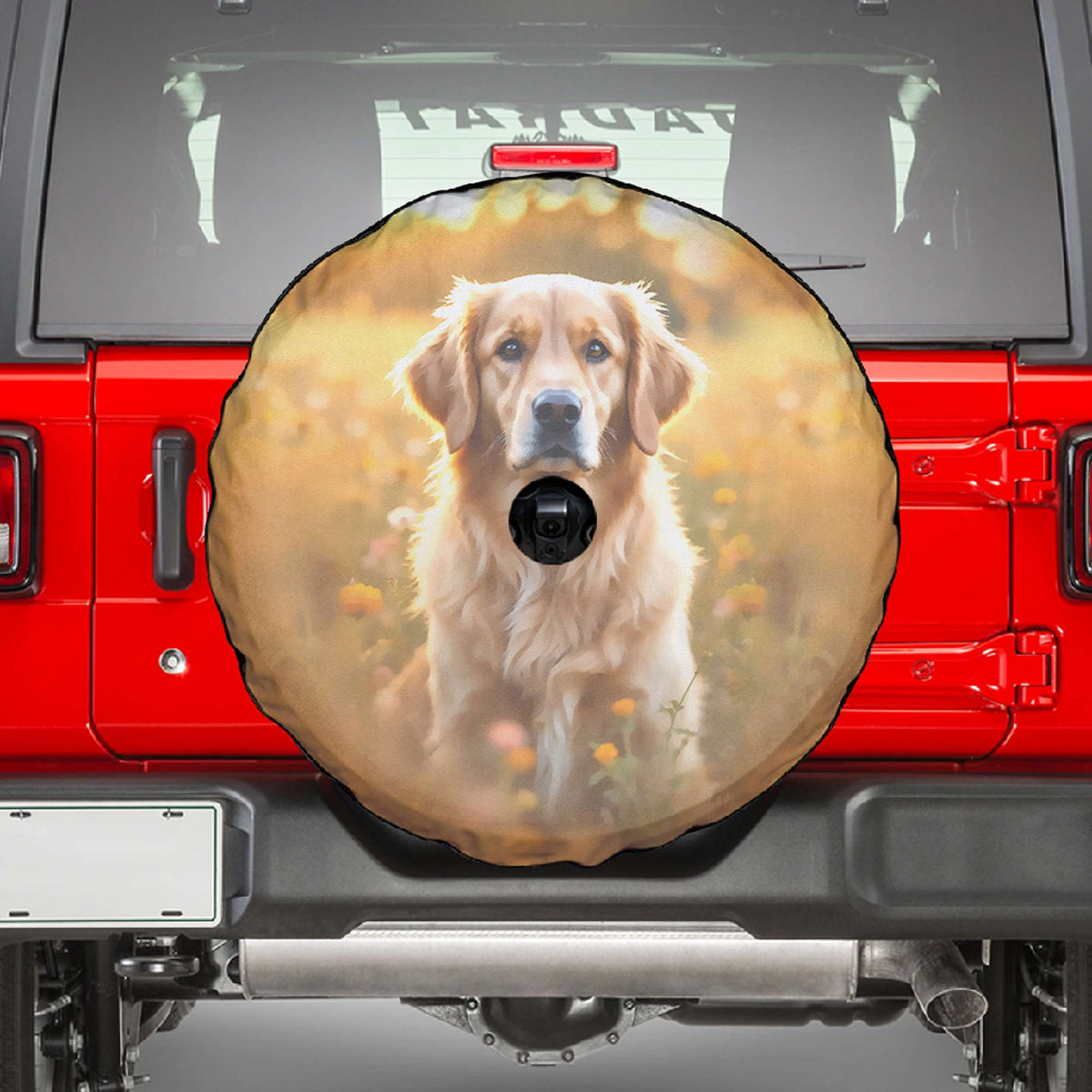 Custom Photo Spare Tire Cover Watercolor Effect - Wonder Print Shop