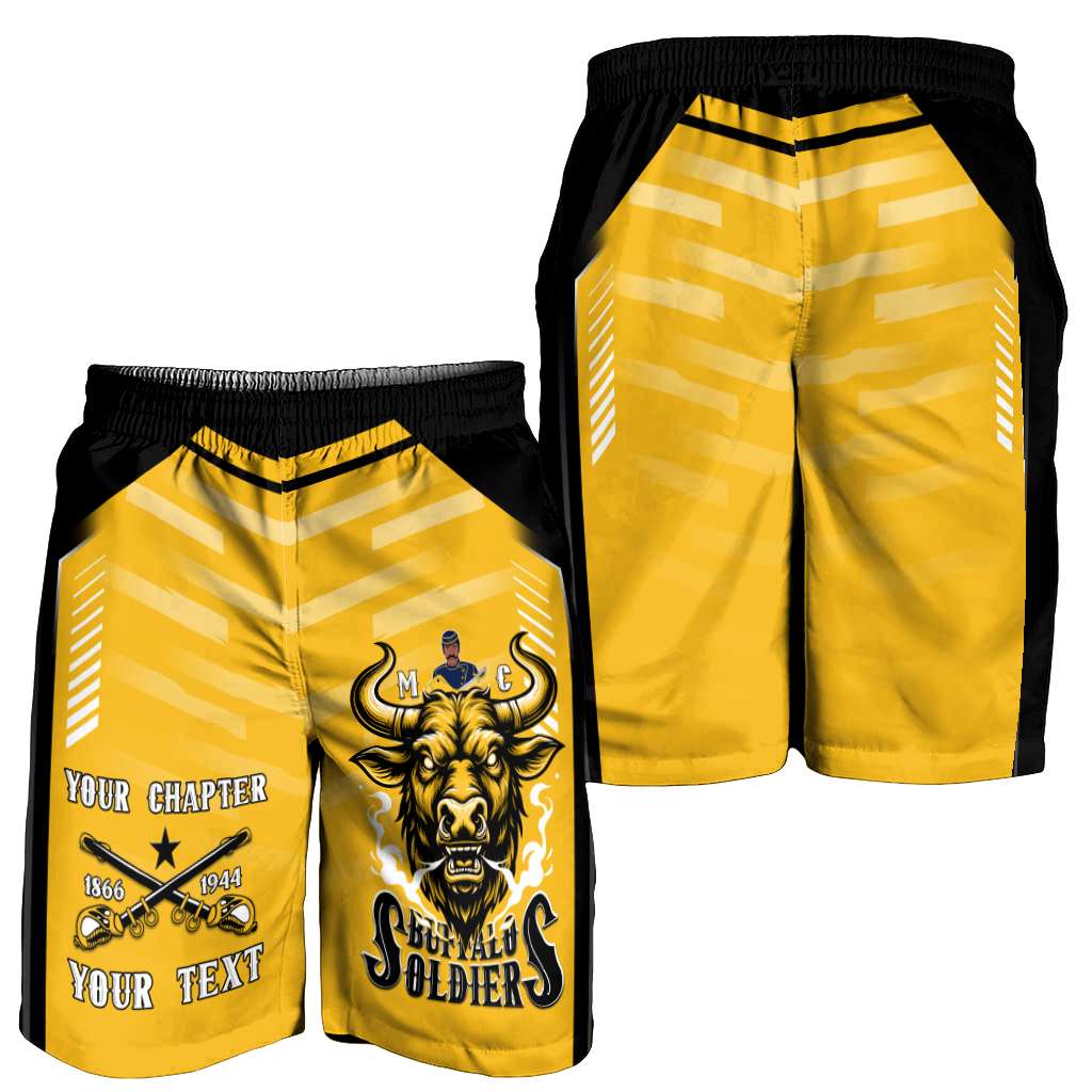 Custom BSMC Buffalo Soldiers Men Short Motorcycle Club Unique Style | Wonder Print Shop