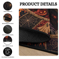 3D Illusion Witch Vortex Halloween Round Carpet