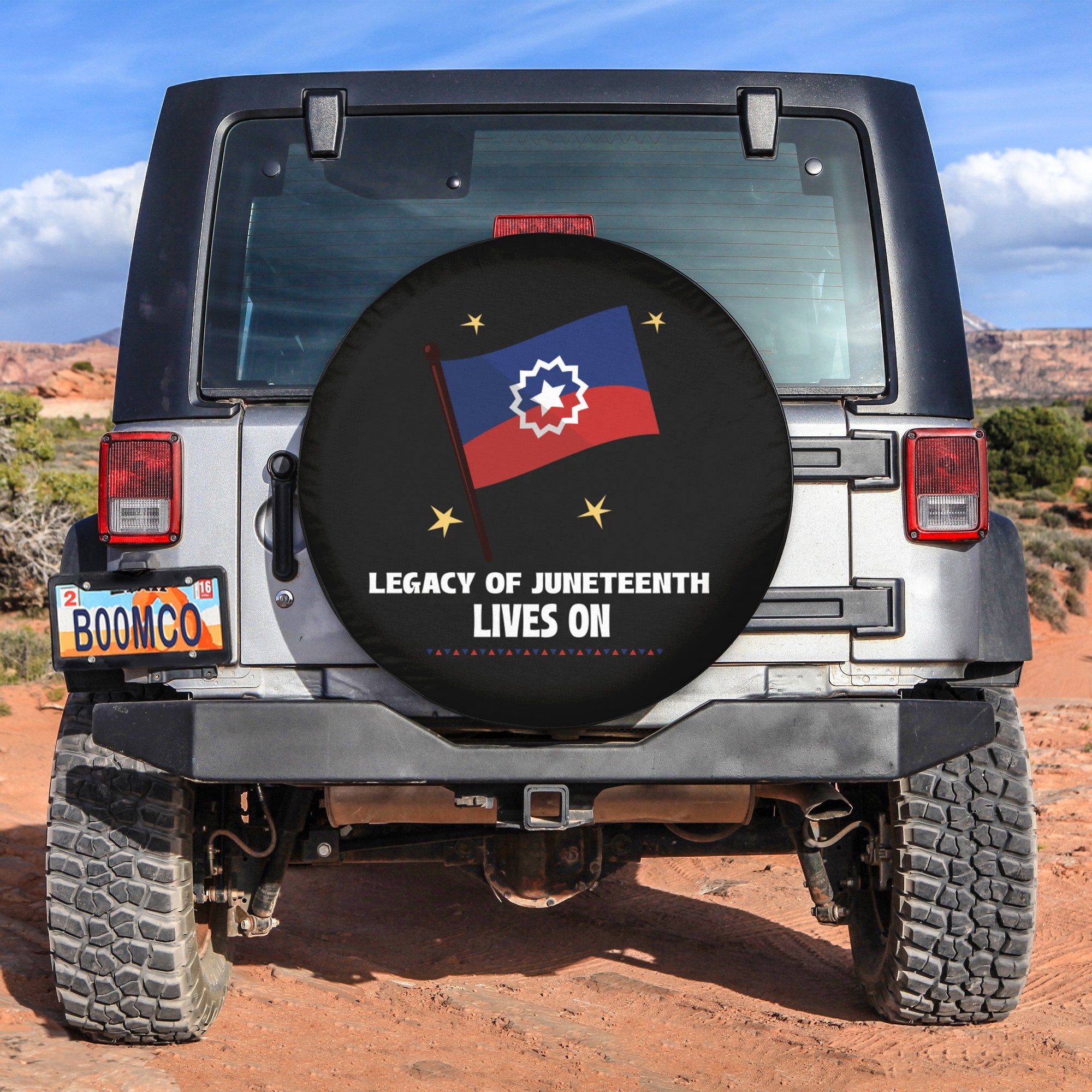 African Tire Covers - Juneteenth Spare Tire Cover Legacy Of Juneteenth Lives On NO.46 LT8