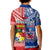 Custom Mate Maa Tonga Toa Samoa Rugby Polo Shirt KID Polynesian Pattern - Wonder Print Shop