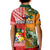 Custom Mate Maa Tonga Wallabies Rugby Polo Shirt KID Polynesian Mix Aboriginal - Wonder Print Shop