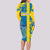 Sweden Football Long Sleeve Bodycon Dress Come On Sverige 2023 World Cup - Wonder Print Shop