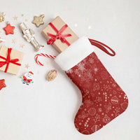 Custom Photo Christmas Stocking Cozy Christmas Pattern - Wonder Print Shop