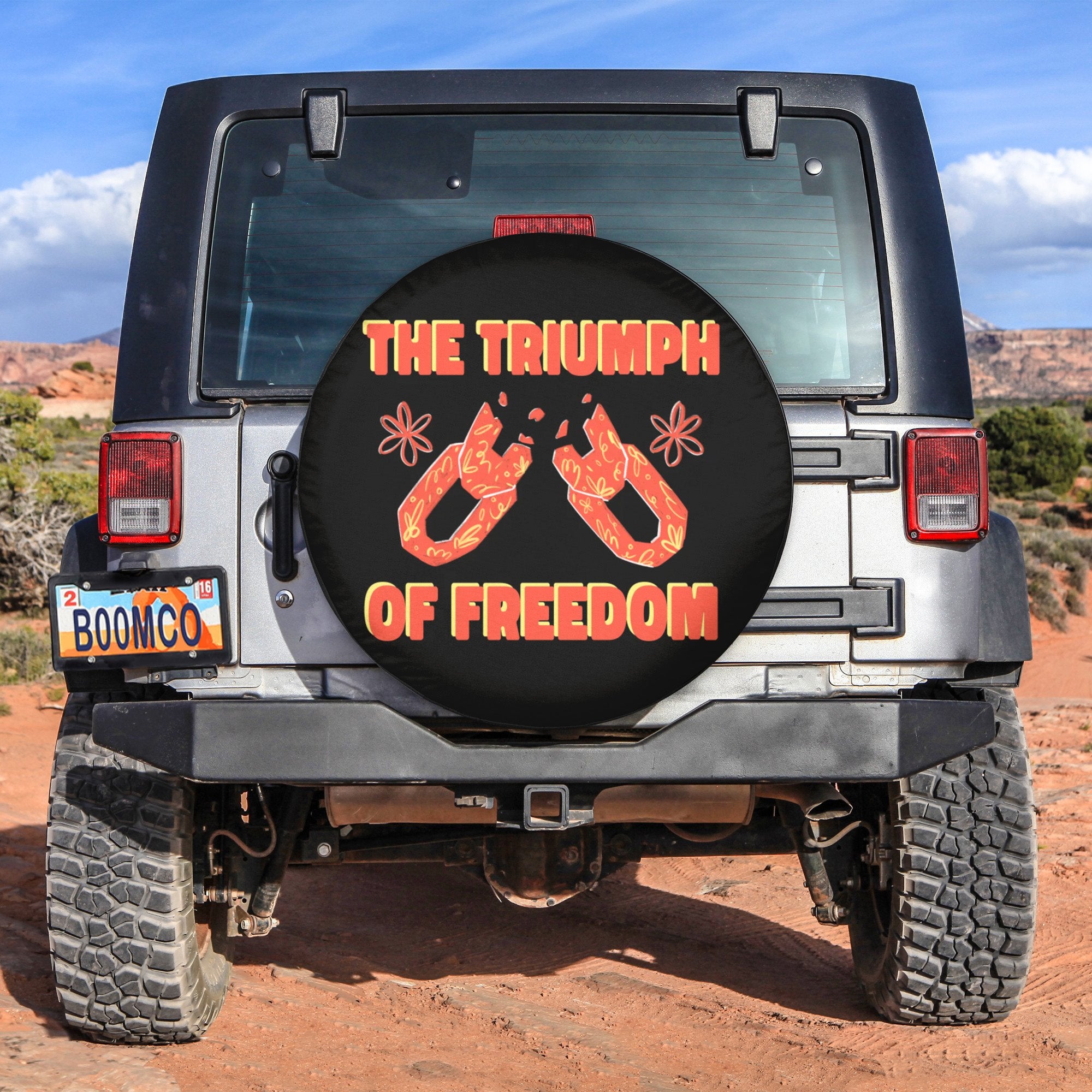 African Tire Covers - Juneteenth Spare Tire Cover The Triumph Of Freedom NO.53 LT8