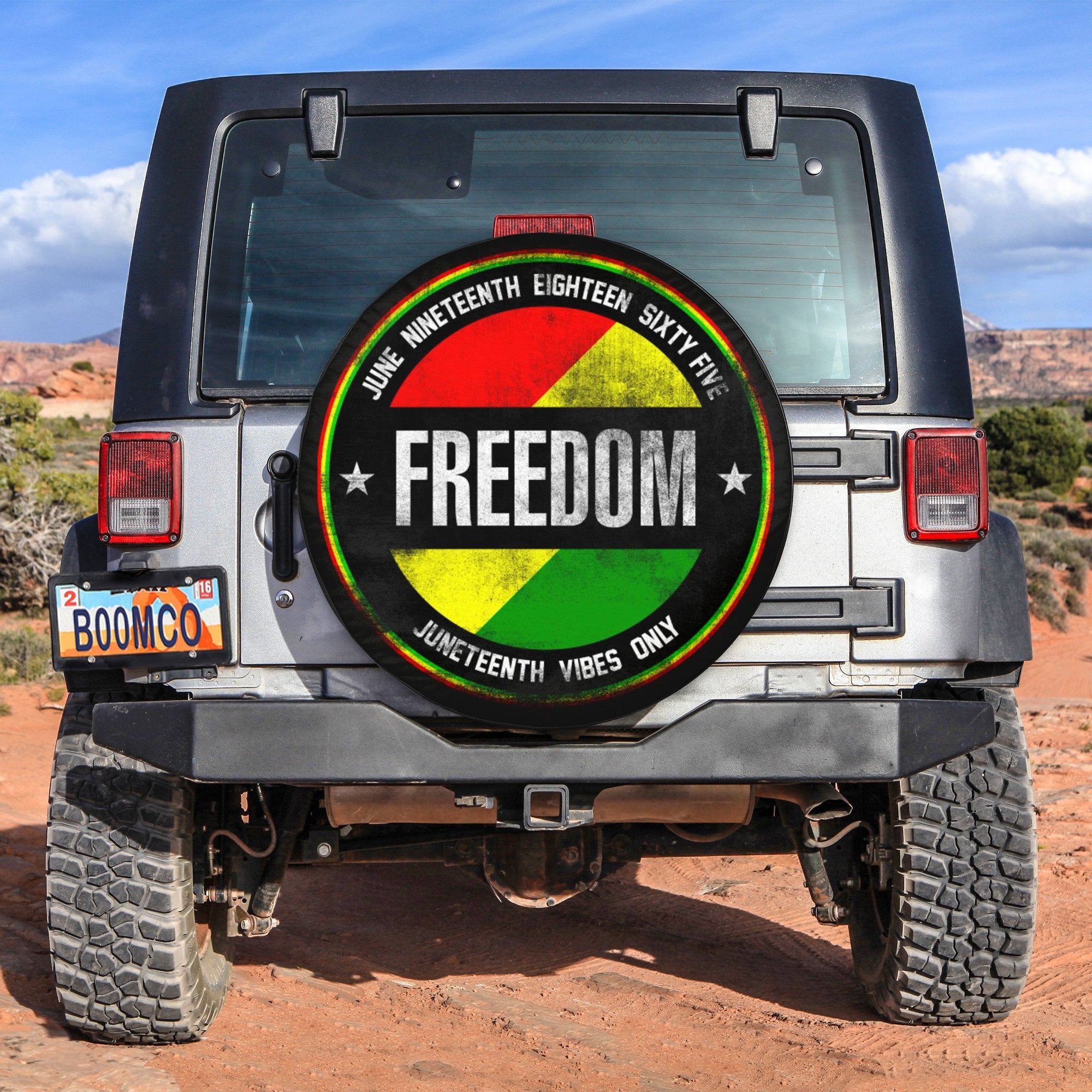 African Tire Covers - Juneteenth Spare Tire Cover June Nineteenth Eighteen Sixty Five Freedom Juneteenth Vibes Only NO.66 LT8