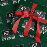 67 Six Seven Meme Wrapping Paper Roll Funny Tech Support - Wonder Print Shop