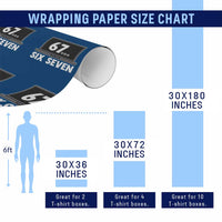 67 Six Seven Meme Wrapping Paper Roll Funny Tech Support - Wonder Print Shop