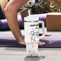 Custom Mother's Day Tumbler With Handle Mama Bear With Cubs | Wonder Print Shop