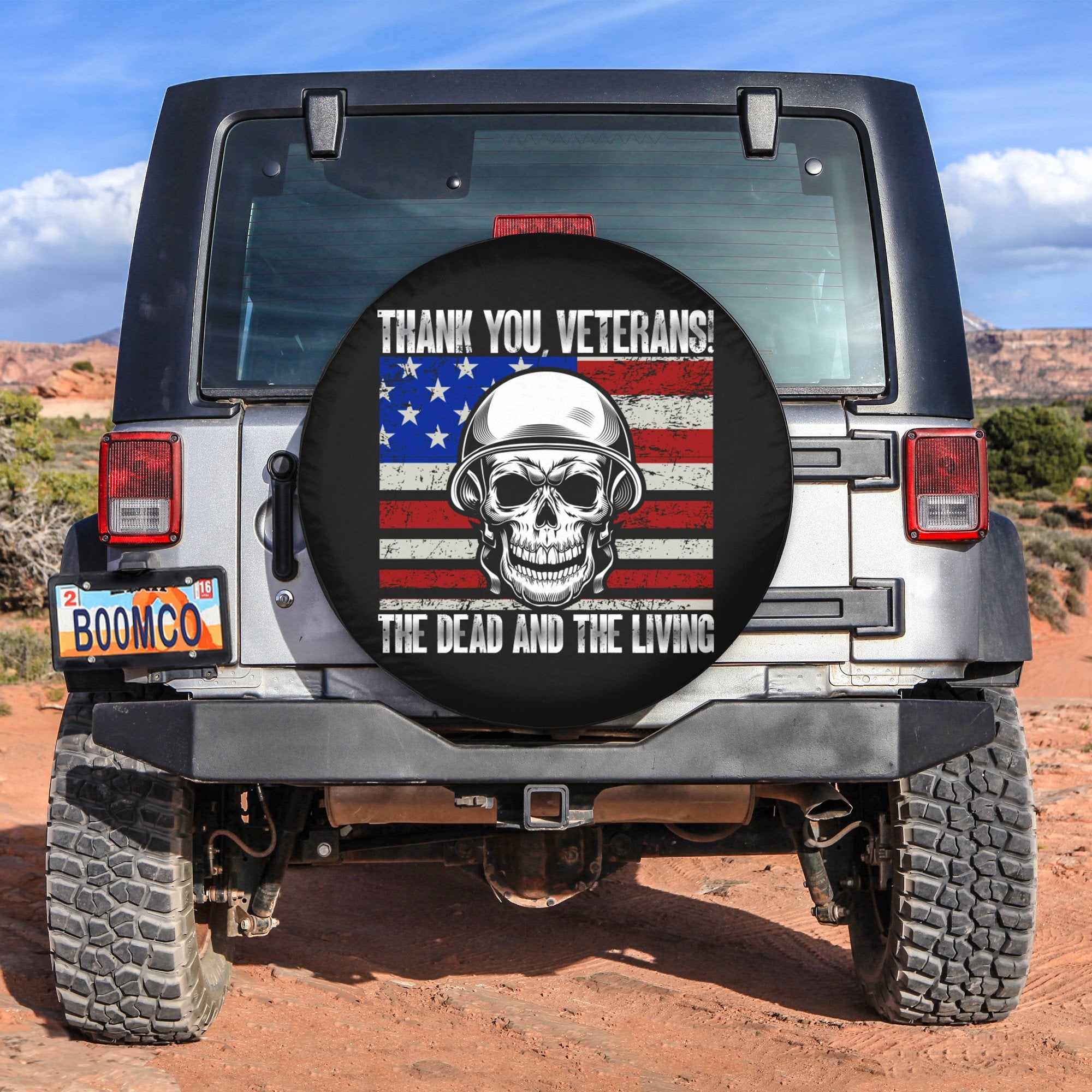 4th Of July Tire Covers - US Independence Day Thank You Veterans The Dead And The Living Spare Tire Cover NO.60 LT8