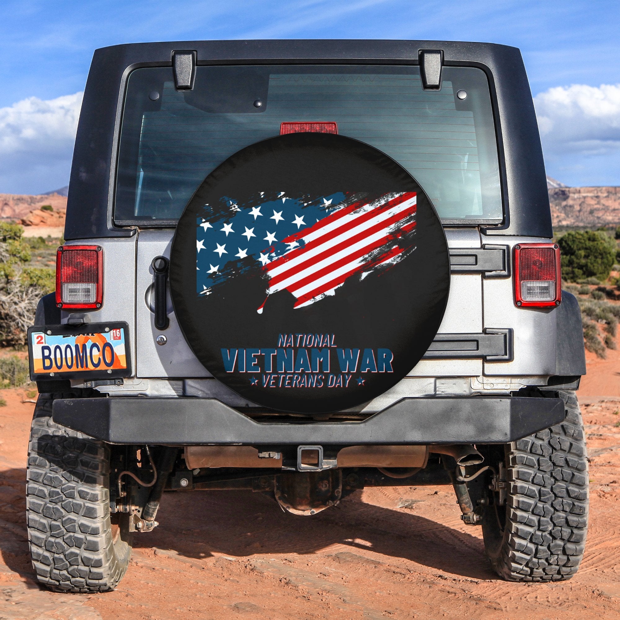 4th Of July Tire Covers - US Independence Day National Vietnam War Veteran Day Spare Tire Cover NO.8 LT8 - Wonder Print Shop