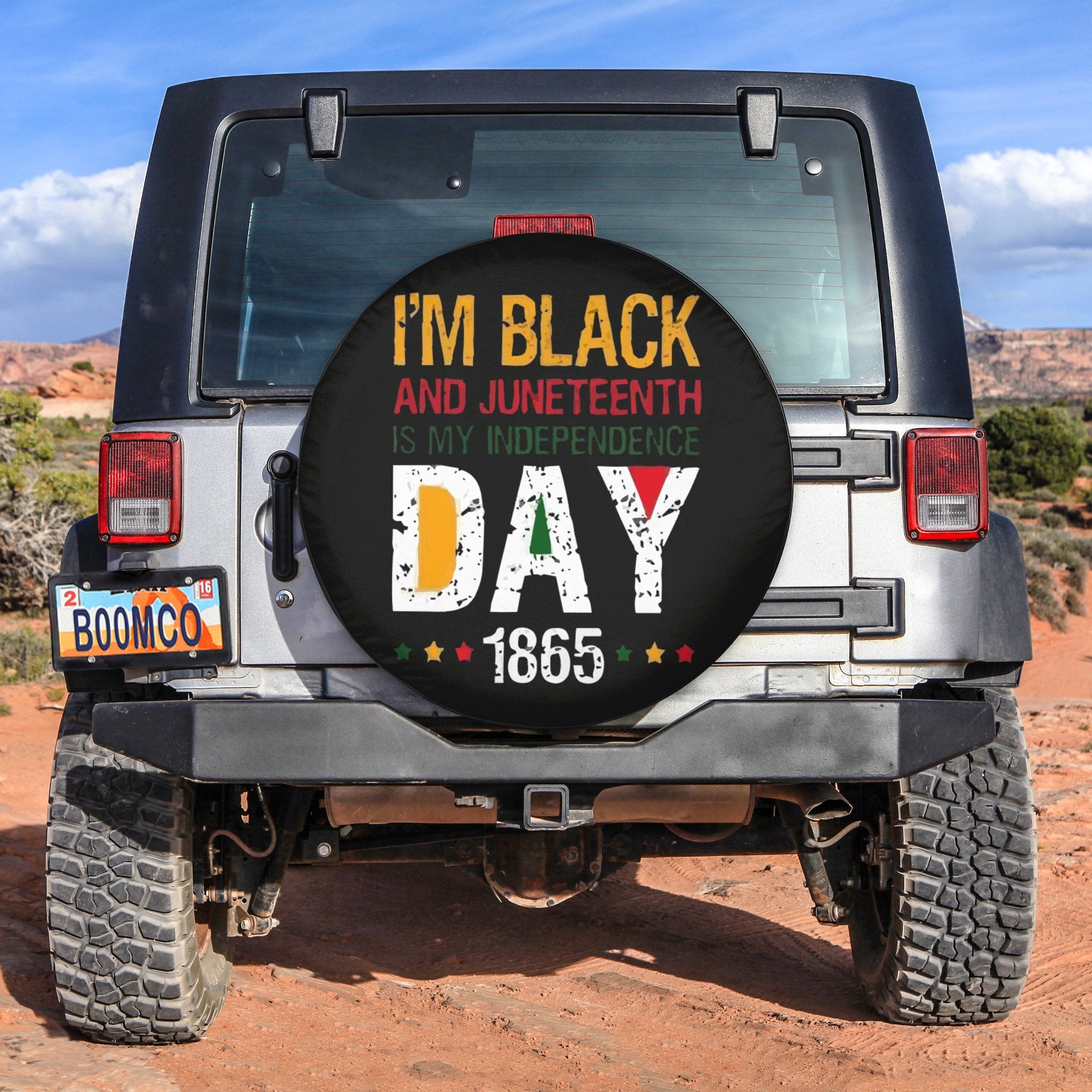 African Tire Covers - Juneteenth Spare Tire Cover I'm Black And Juneteenth Is My Independence Day 1865 NO.80 LT8