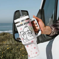 Custom Mother's Day Tumbler With Handle Mama Bear With Cubs | Wonder Print Shop