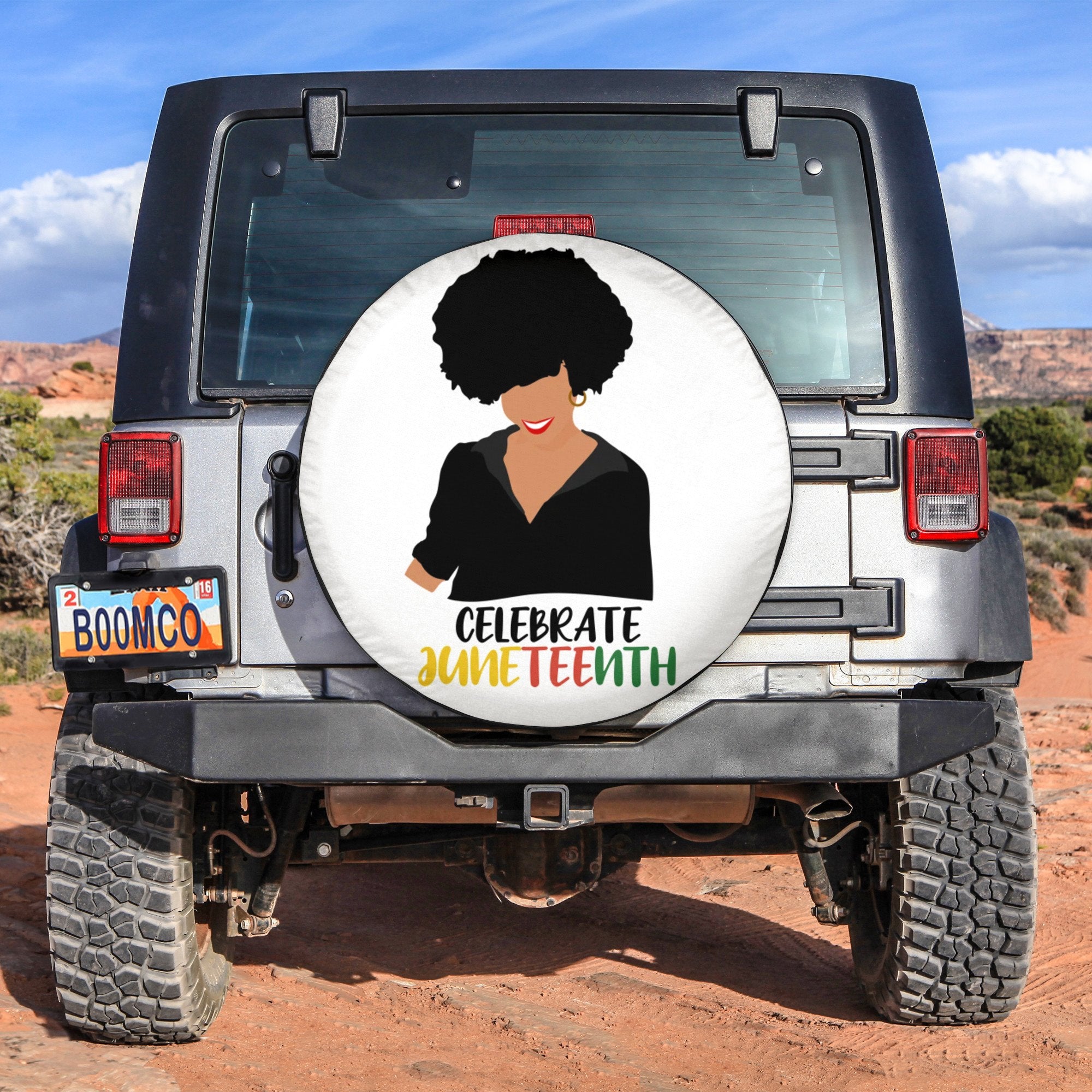 African Tire Covers - Juneteenth Spare Tire Cover Celebrate Juneteenth NO.90 LT8