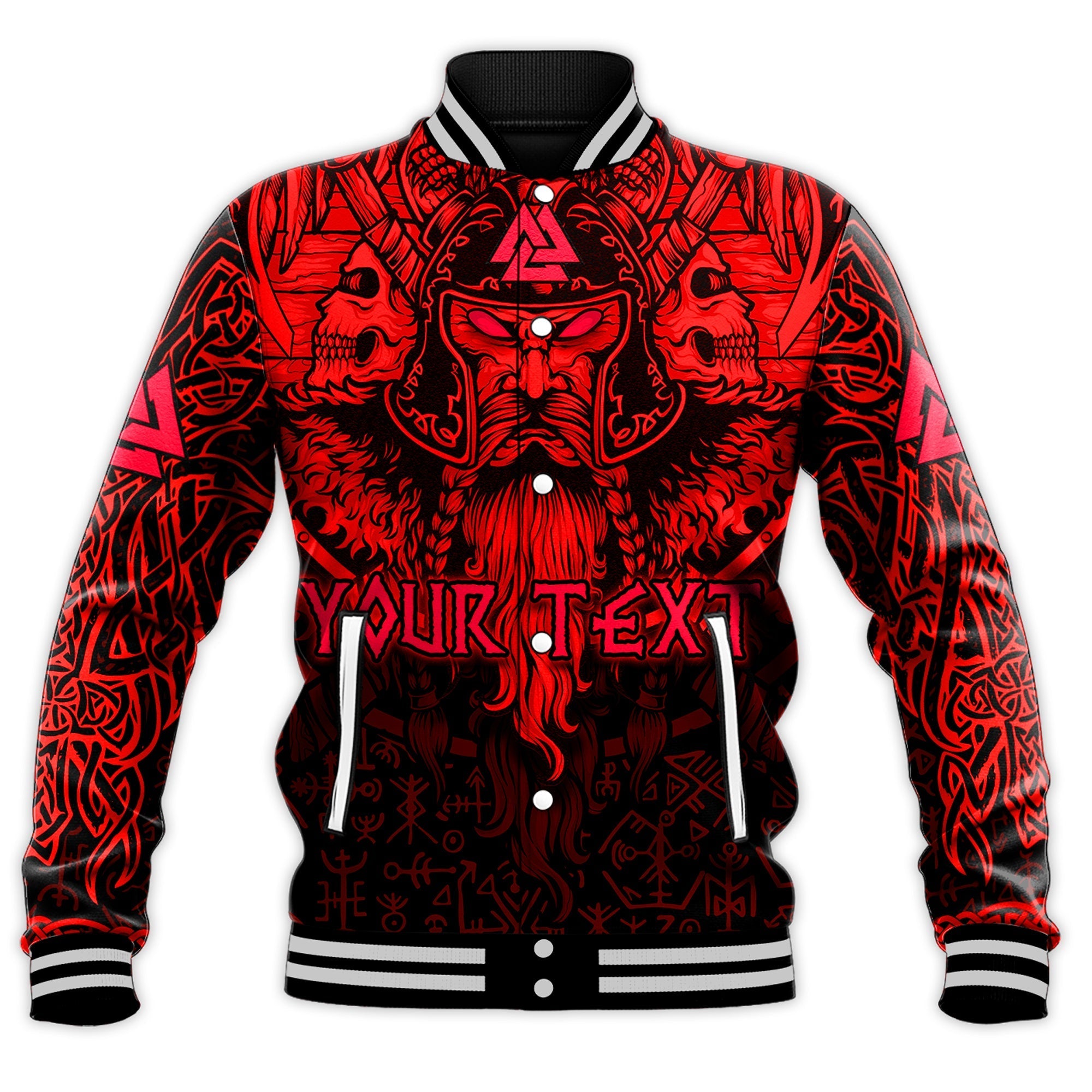 custom-viking-odin-baseball-jacket-celtic-knot-viking-head-with-axes-magical-runes-signs-red-color