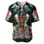 Mexico Baseball Jersey Floral Skull Dia De Los Muertos - Wonder Print Shop