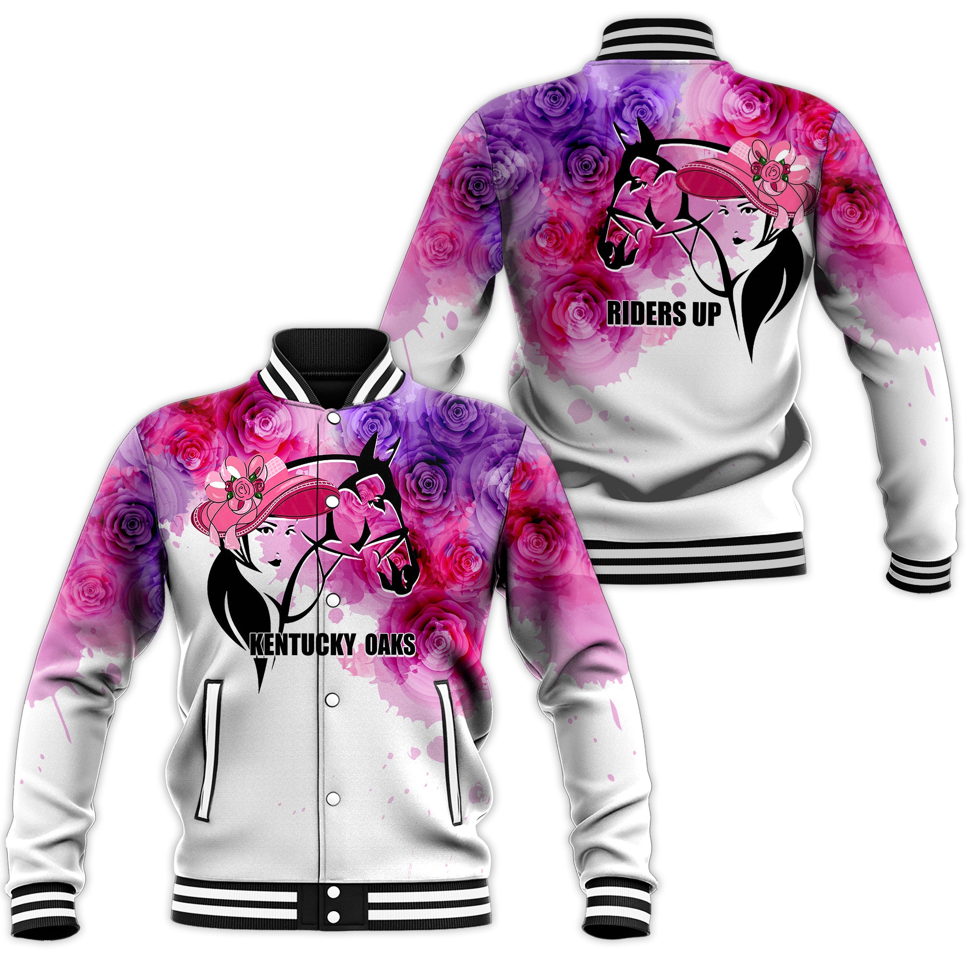 CUSTOMER REQUEST - Kentucky Oaks - 210224 Baseball Jacket LT7 - Wonder Print Shop