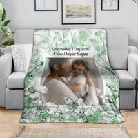 First Time Mom Personalized Photo Blanket A Love Like No Other