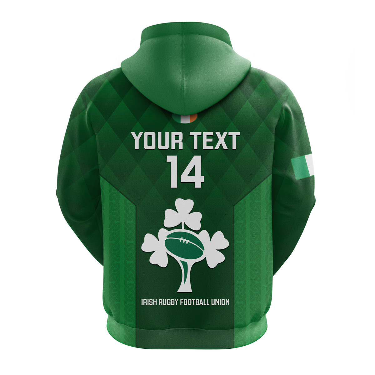 Personalised Ireland Rugby Hoodie 2023 Go Irish Shamrock World Cup LT1 Wonderprintshop